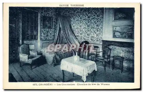 Cartes postales Chambery Les Charmettes Chambre de Mme de Warens