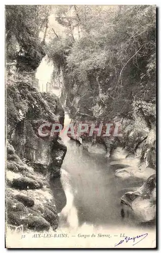 Cartes postales Aix les Bains Gorges du Sierroz