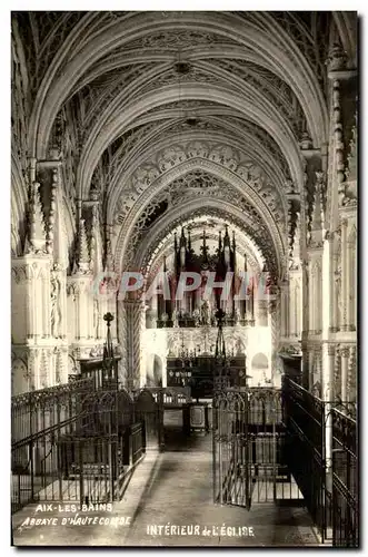 Ansichtskarte AK Aix les Bains Abbaye D Hauteconbe Interieur de l eglie Orgue