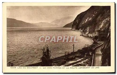 Ansichtskarte AK Lac Du Bourget La Voie Ferree Et La Route Longeant le lac