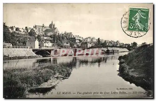 Cartes postales Le Mans Vue generale prise du Quai Ledru Rollin