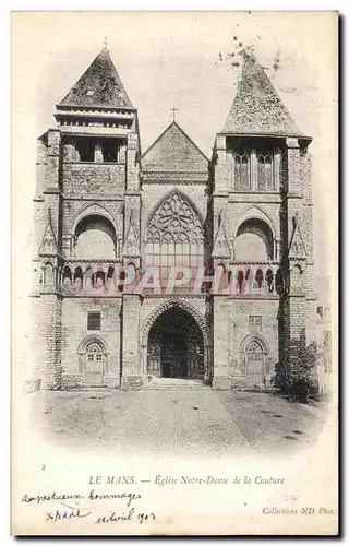 Ansichtskarte AK Le Mans Eglise Notre Dame de la Couture