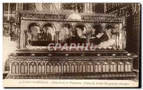 Cartes postales Paray le Monial Chapelle de la Visition Chasse de Sainte Marguerite Alacoque
