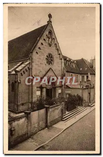 Cartes postales Paray le Monial Chapelle et Facade exterieure du monastere de la visitation de Paray