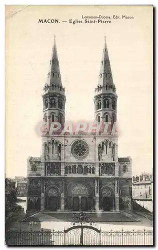 Ansichtskarte AK Macon Eglise Saint Pierre