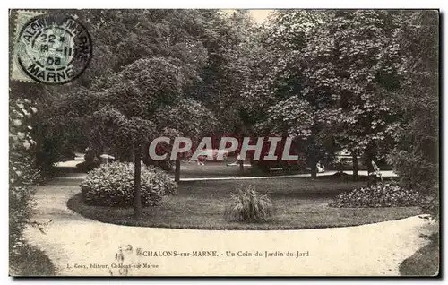 Ansichtskarte AK Chalon Sur Marne Un Coin Du Jardin Du Jard