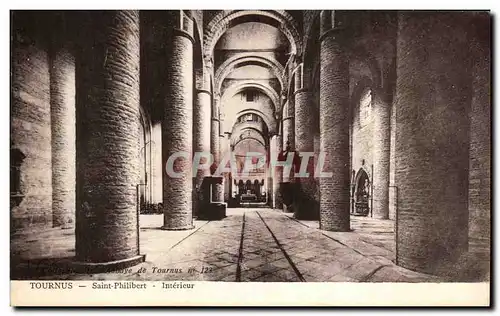 Cartes postales Tournus Eglise Saint Philibert Interieur