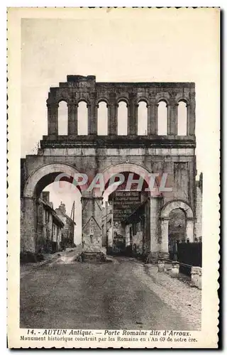 Cartes postales Autun antique Porte romaine dite d Arroux