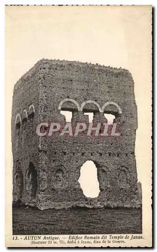Cartes postales Autun antique Edifice romain dit temple de Janus
