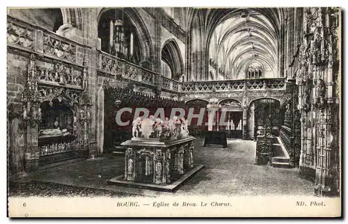 Cartes postales Bourg Eglise De Brou Le Choeur