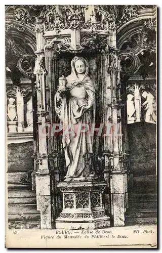 Cartes postales Bourg Eglise De Brou Figure Du Mausolee De Philibert Le Beau