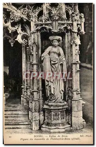Cartes postales Bourg Eglise De Brou Figures du Du Musole De Philibert Le Beau