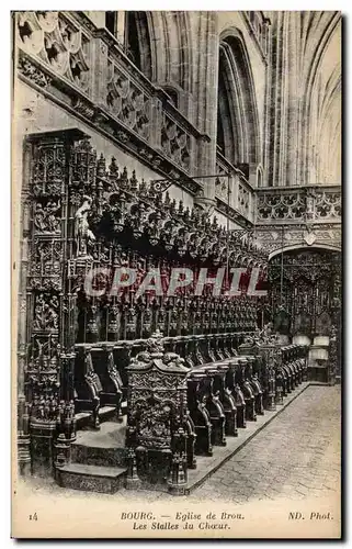 Ansichtskarte AK Bourg Eglise De Brou Les Stalles Du Choeur