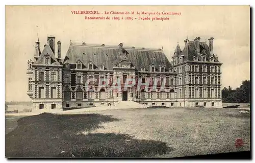 Ansichtskarte AK Villersexel Le Chateau De M Le Marquis de Grammont Reconstruit de Facade Principale