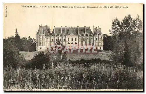 Cartes postales Villersexel Le Chateau de M Le Marquis De Grammont Reconstruit de