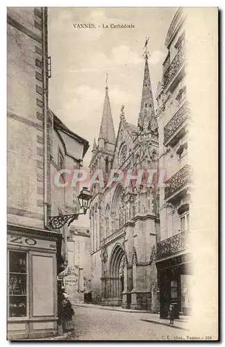 Cartes postales Vannes La Cathedrale