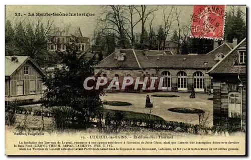 Cartes postales Luxeuil les Bains Etablissement thermal carte toilee