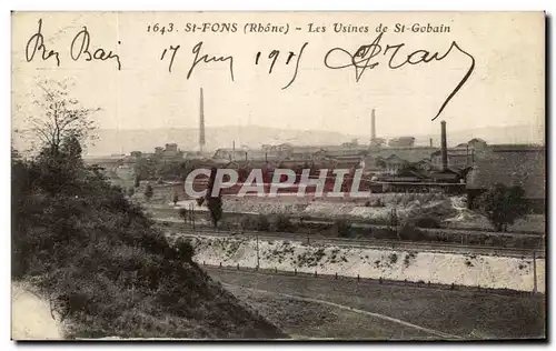 Cartes postales St Fons Les Usines St Gobain