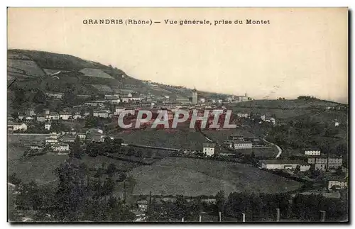 Cartes postales Grandris Vue Generale prise du Montet