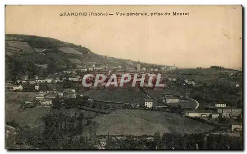 Cartes postales Grandris Vue Generale prise du Montet