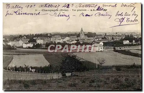 Cartes postales Champagne Vue Generale