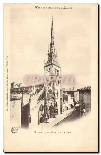 Cartes postales Villefranche Sur Saone Eglise Notre Dame des marais