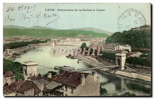 Cartes postales Lyon Panorama de la Saone a Vaise