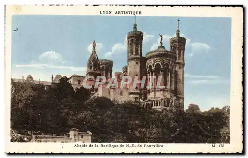 Ansichtskarte AK Lyon Artistque Abside de La Basilique N D De Fourviere