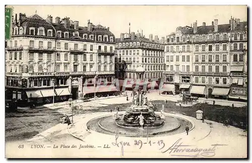 Cartes postales Lyon La Place des Jacobins