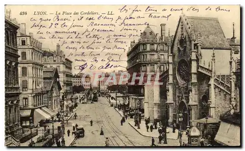 Cartes postales Lyon La Place des Cordeliers