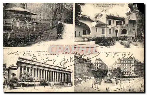 Cartes postales Lyon Parc de la Tete d or