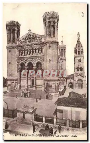 Cartes postales Lyon N D Fourviere Le Facade