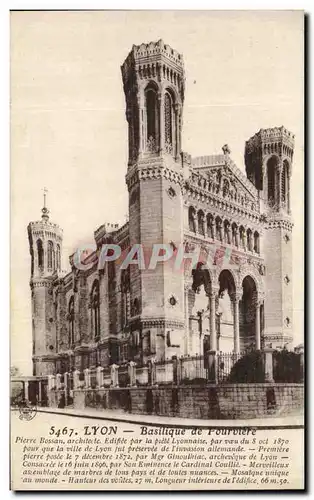 Cartes postales Lyon Basilique de Fourviere
