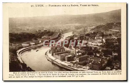 Ansichtskarte AK Lyon Panorama Sur La Saone Vaise Et Serin