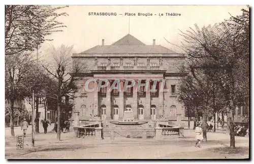 Cartes postales Strasbourg Place Broglle Le Theatre