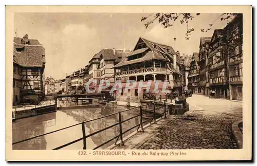 Ansichtskarte AK Strasbourg Rue du Bain aux Plantes