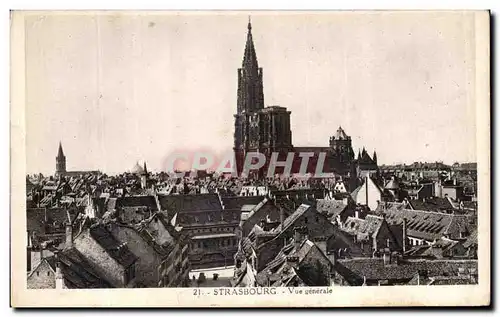 Cartes postales Strasbourg Vue Generale