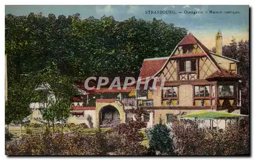 Cartes postales Strasbourg Orangerie Maison rustique