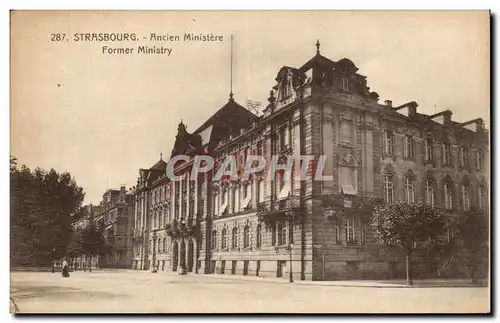 Ansichtskarte AK Strasbourg Ancien Ministere