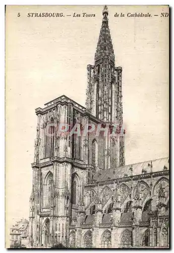 Cartes postales Strasbourg Les Tours de la Cathedrale