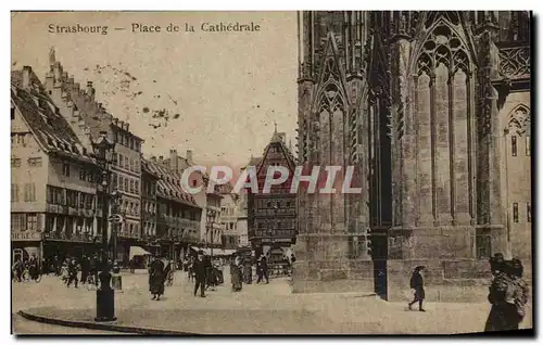 Cartes postales Strasbourg Place de la Cathedrale