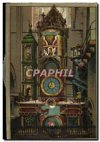 CARTE SYSTEME Strasbourg Horloge astronomique