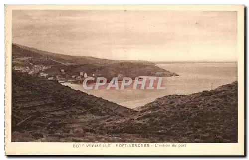 Cartes postales Cote Vermeille Port Vendres L Entree Du Part