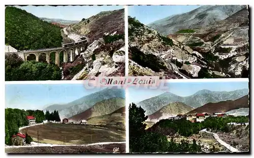 Cartes postales moderne Mont Louis Viaduc de la Cabanasse Vallee de la Tet Clos Cerdan La citadelle