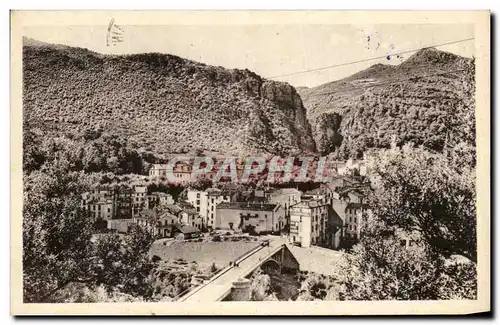 Cartes postales Amelie Les Bains Vue vers l hopital militaire et le nouveau pont