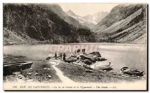 Cartes postales Env De Cauterets Le lac de Gaube et de Vignemale