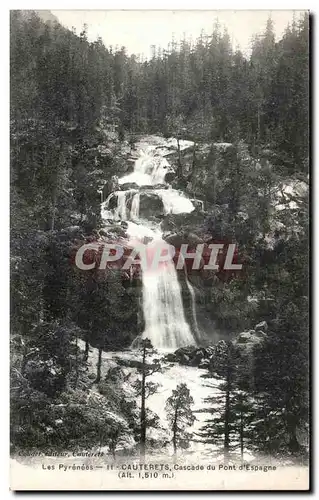 Ansichtskarte AK Cauterets Cascade du pont d Espagne