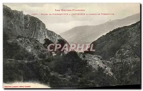 Cartes postales Cauterets Route de Pierrefitte a Cauterets