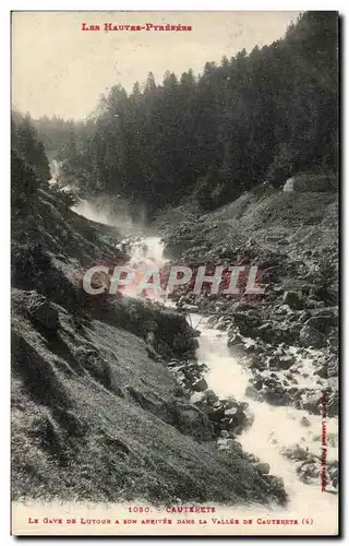 Ansichtskarte AK Cauterets Le Gave de Lutour a sona rrivee dans la vallee de Cauterets