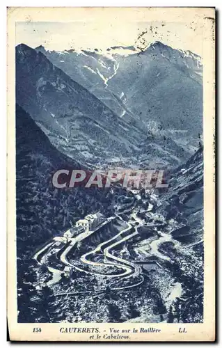 Cartes postales Cauterets Vue Sur La Raillere Et Le Cabaliros